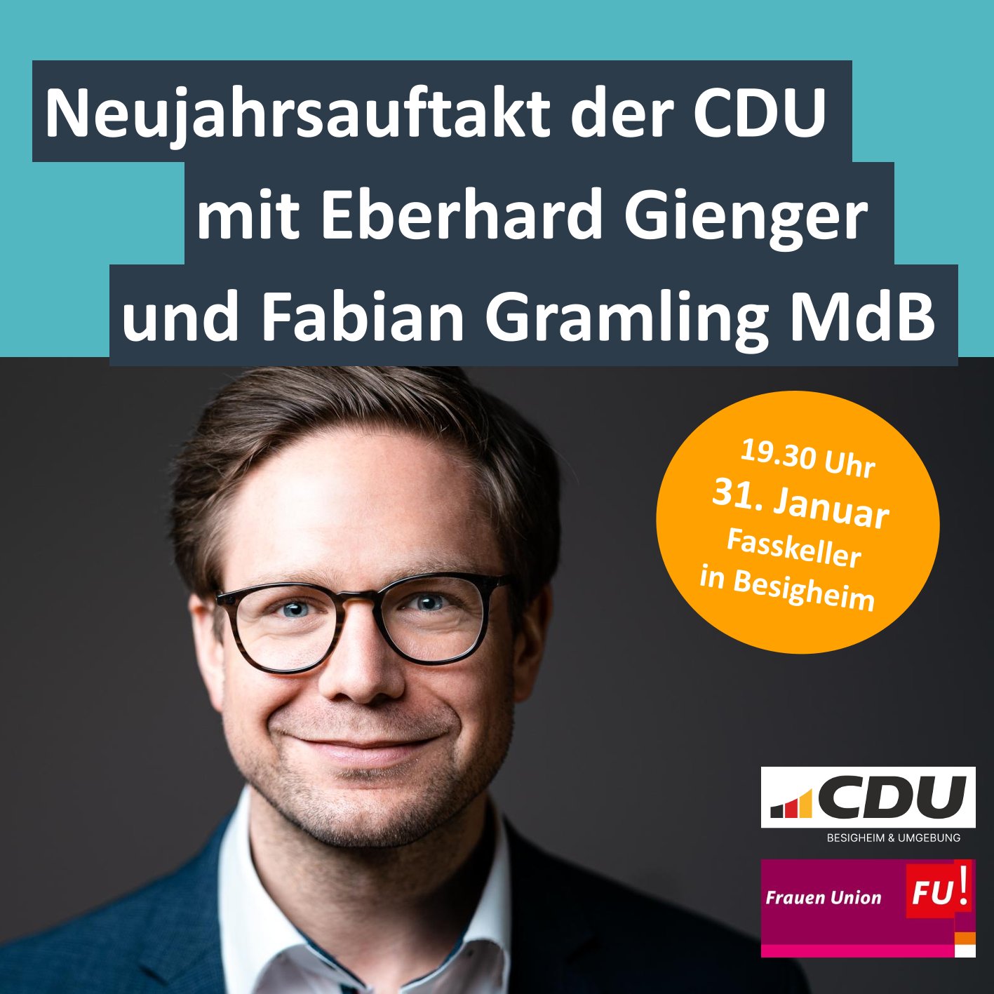 Neujahrsauftakt der CDU mit Eberhard Gienger und Fabian Gramling